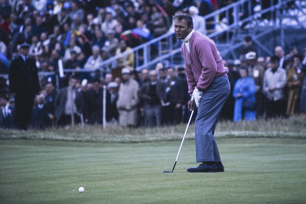 Arnold Palmer during The 97th Open at Carnoustie